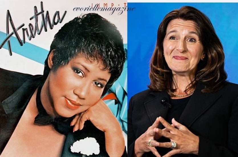 Aretha Franklin and Kathy Warden